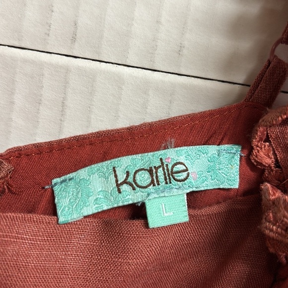 Karlie One Piece Short All's Looks Like Wrap Skirt Back Zipper Junior Size L - Picture 11 of 16